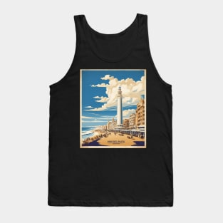 Mar del Plata Argentina Vintage Tourism Poster Tank Top